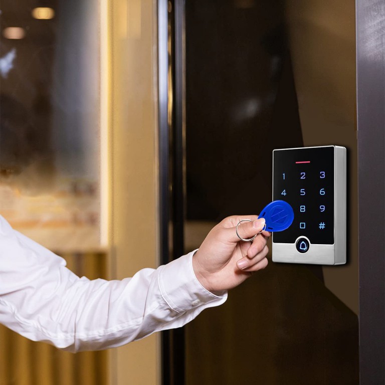 Security Door Access Control Keypad, RFID Keypad with ID Key Fobs ...