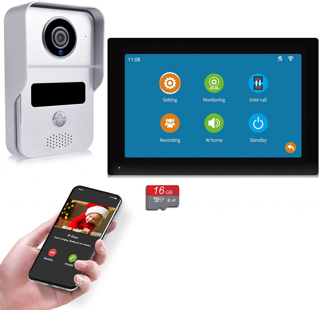Wireless Video Doorbell System, WiFi Smart Home Video